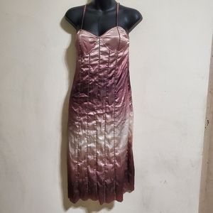 Fumblin Foe Slip Dress Ombre Rose Mauve Size M